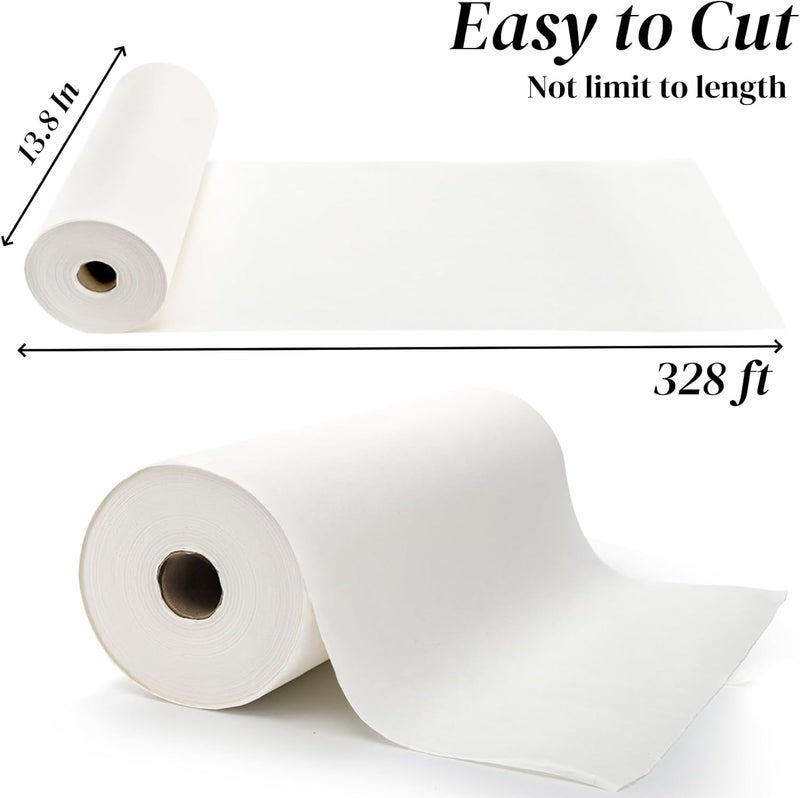 Eorbow Chinese Calligraphy Xuan Paper, 14In x 328Ft Thicken Roll Pack Rice Paper, Sumi Paper for Chinese Japanese Calligraphy Brush Ink Writing and Painting, 35cm x 100m - Image 2